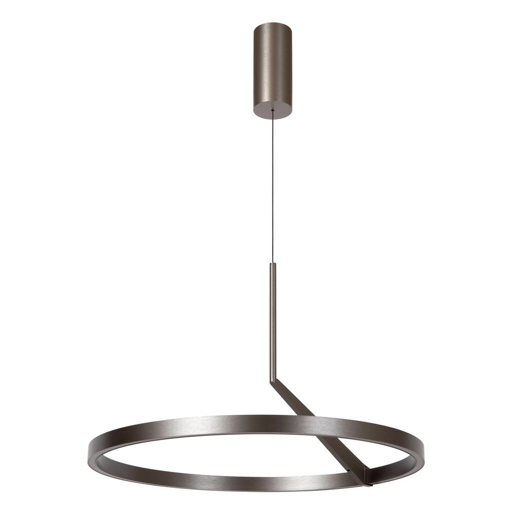 Sleek LED pendant light Applause Brushed metal - Ø 60cm Premium by Lucide 5411212221827