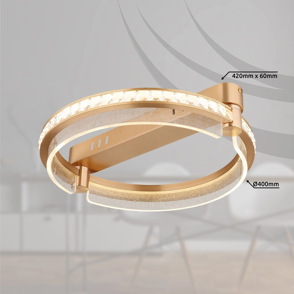 Ceiling lamp Blondie Ø 40cm gold Globo 9007371458455