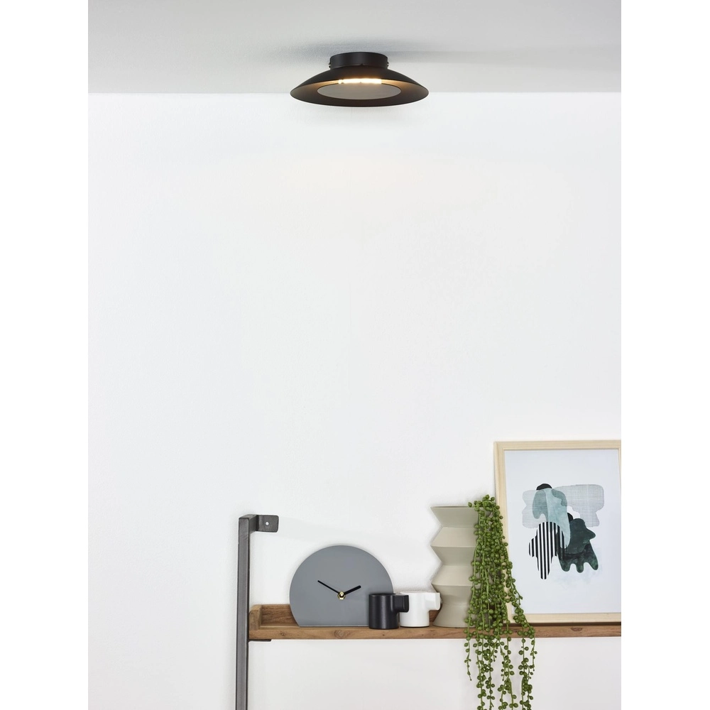 Ceiling lamp Foskal Ø 21.5cm black Lucide 5411212791498