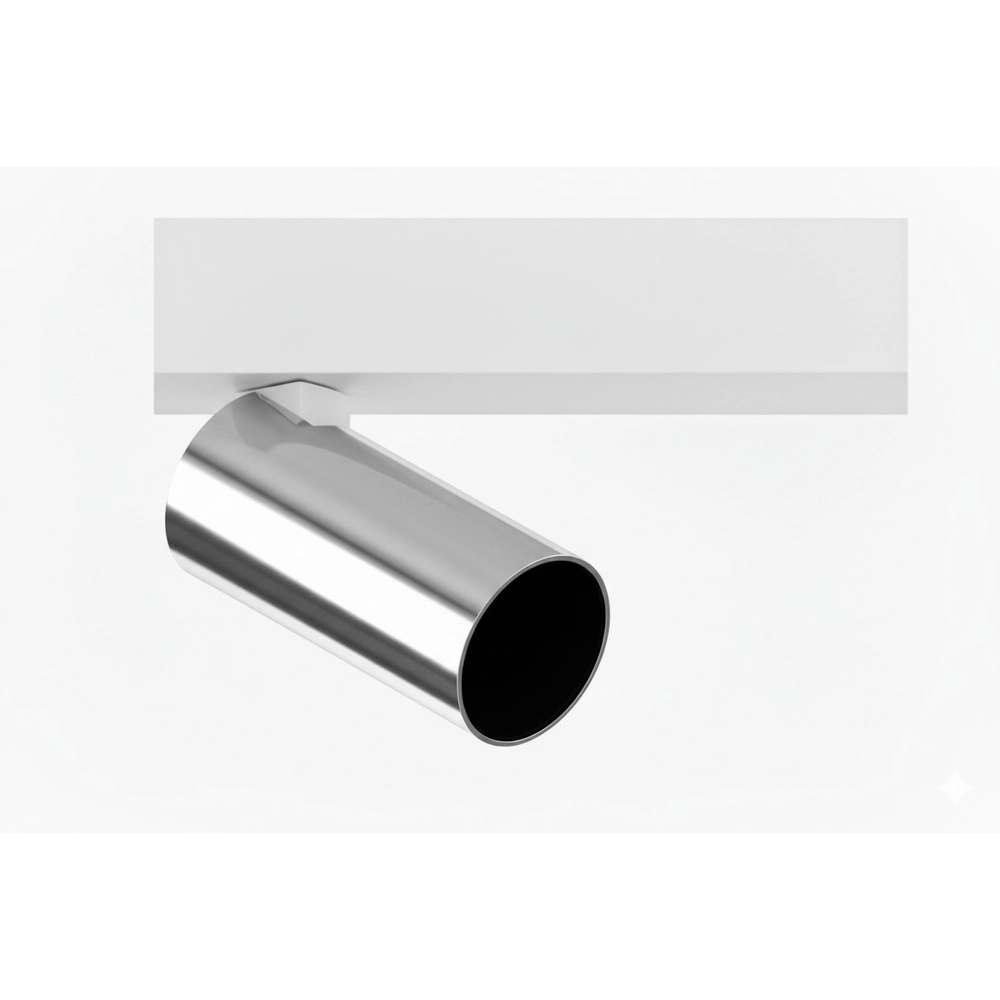 1-light surface-mounted spotlight Tevo Mini white with chrome