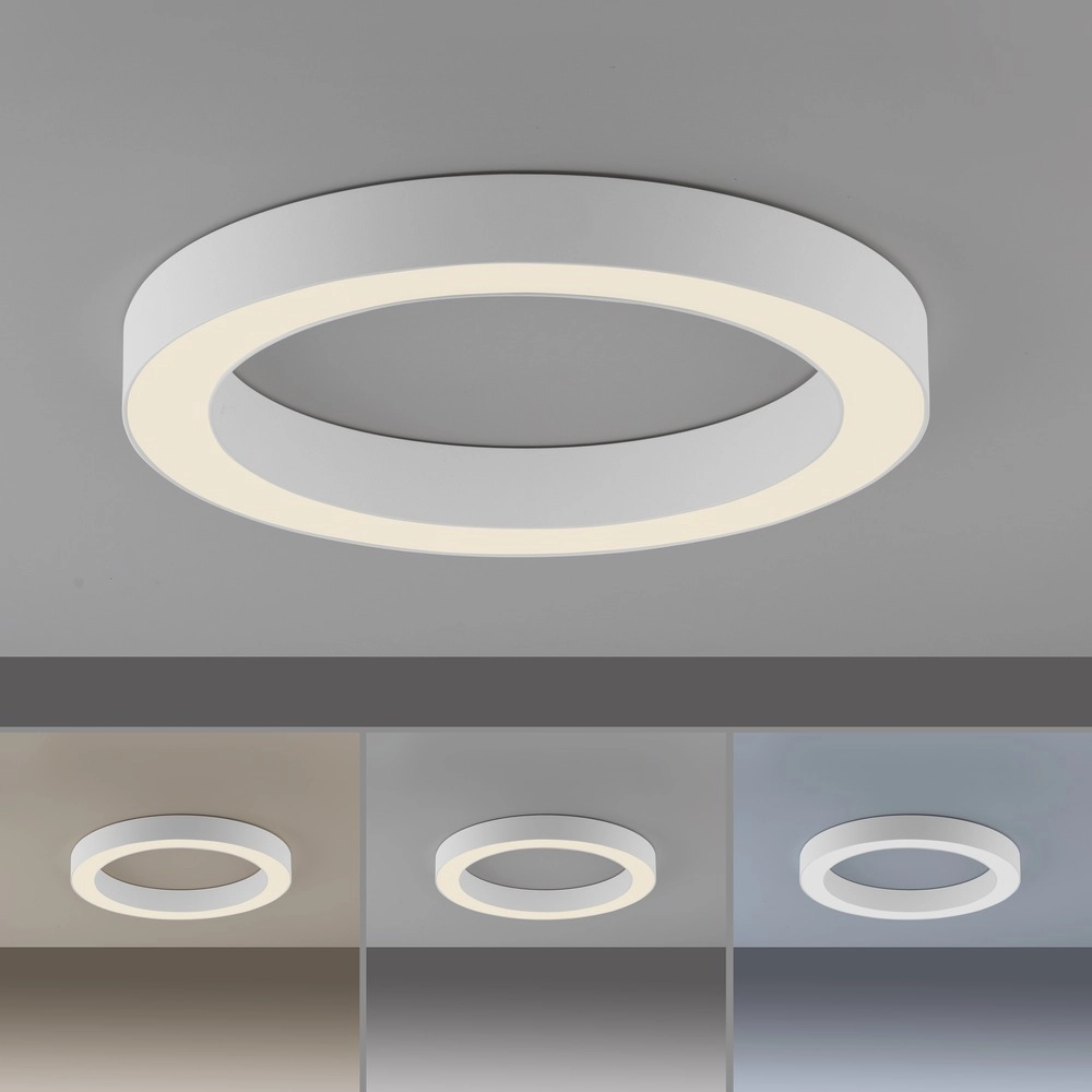 Sleek led ceiling lamp Pure Lines Round Ø 35cm - white Paul Neuhaus 4012248395226