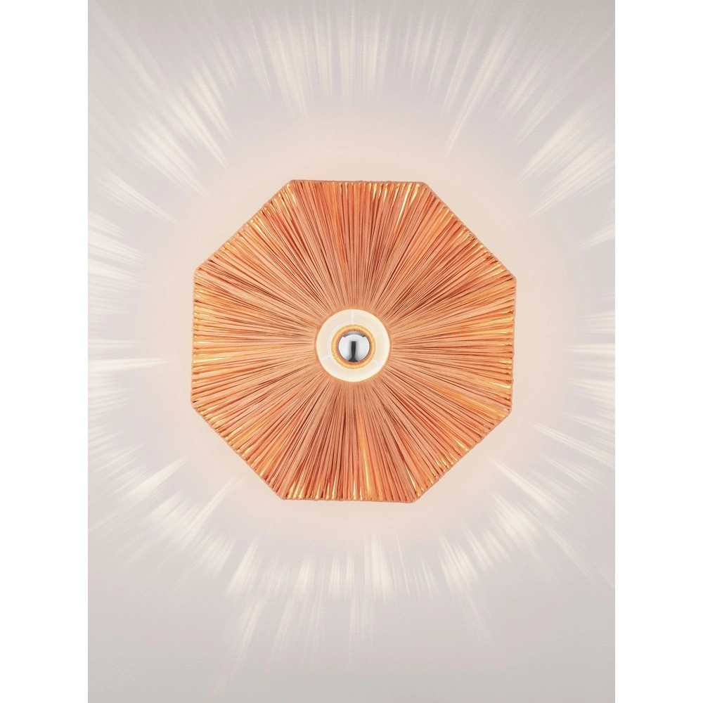 Wall lamp Elvio terracotta Ø 45cm Lyora 5212017493903