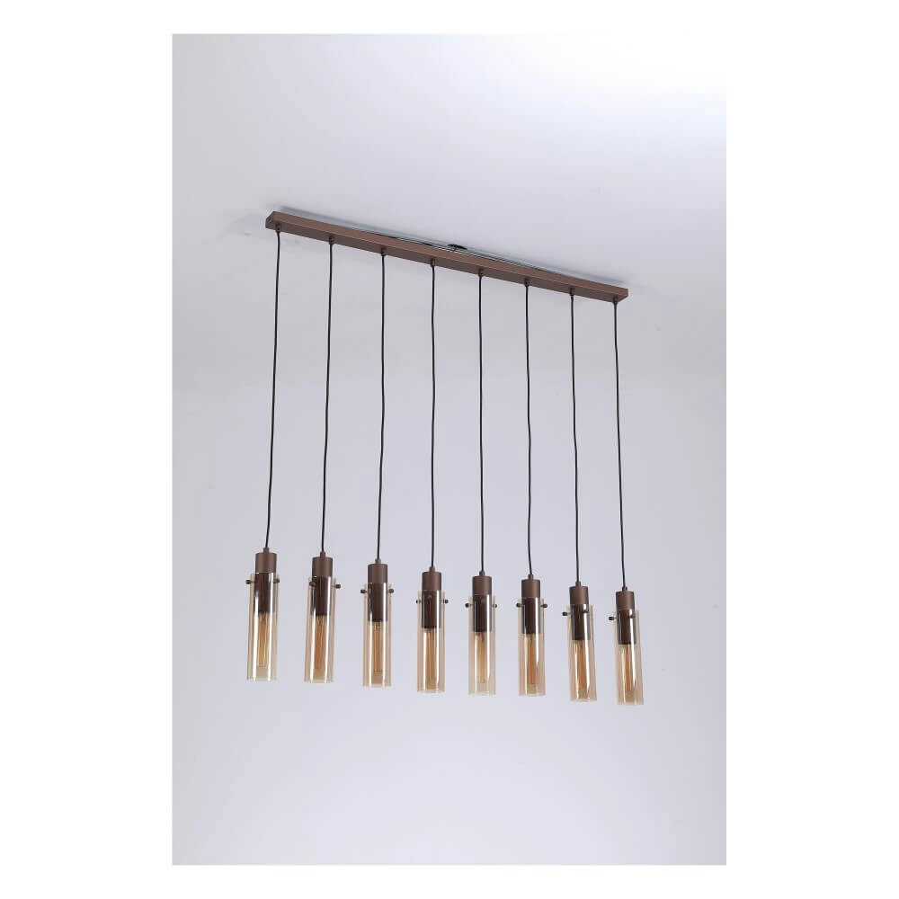 8-light pendant lamp Sweden II straight Searchlight 5053423272085