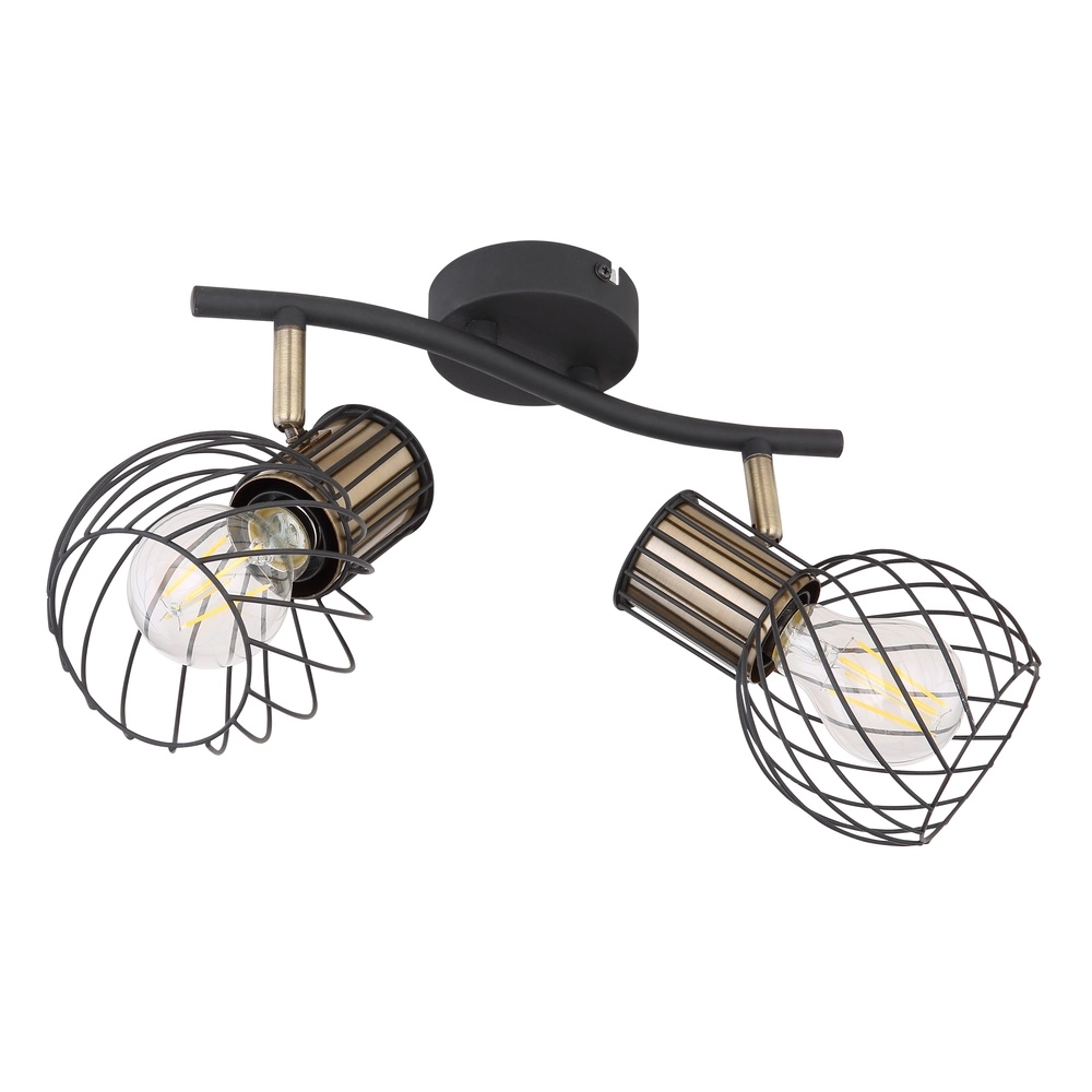 Ceiling lamp Argusto 2-light black Globo 9007371390717