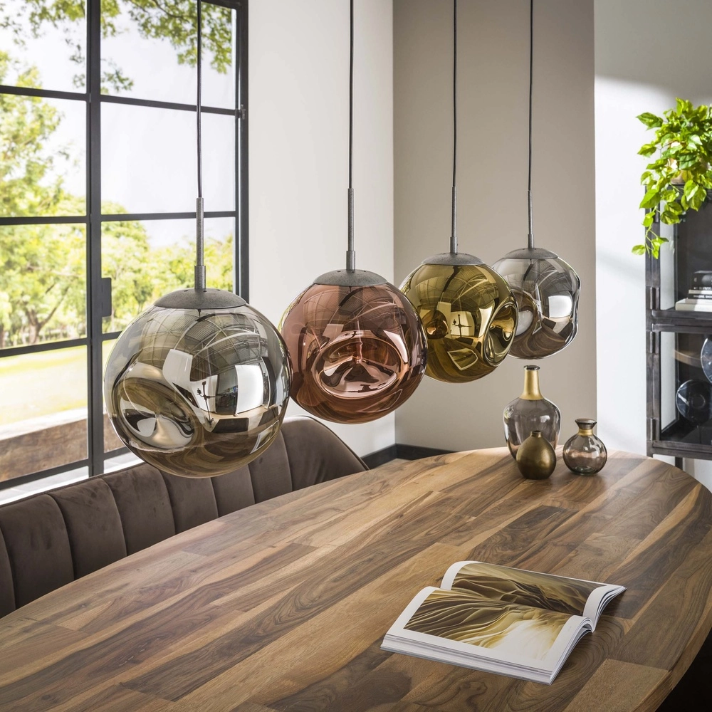 Glass pendant lamp Stellar 4-lights - Ø 25cm Lyora 8716803511668