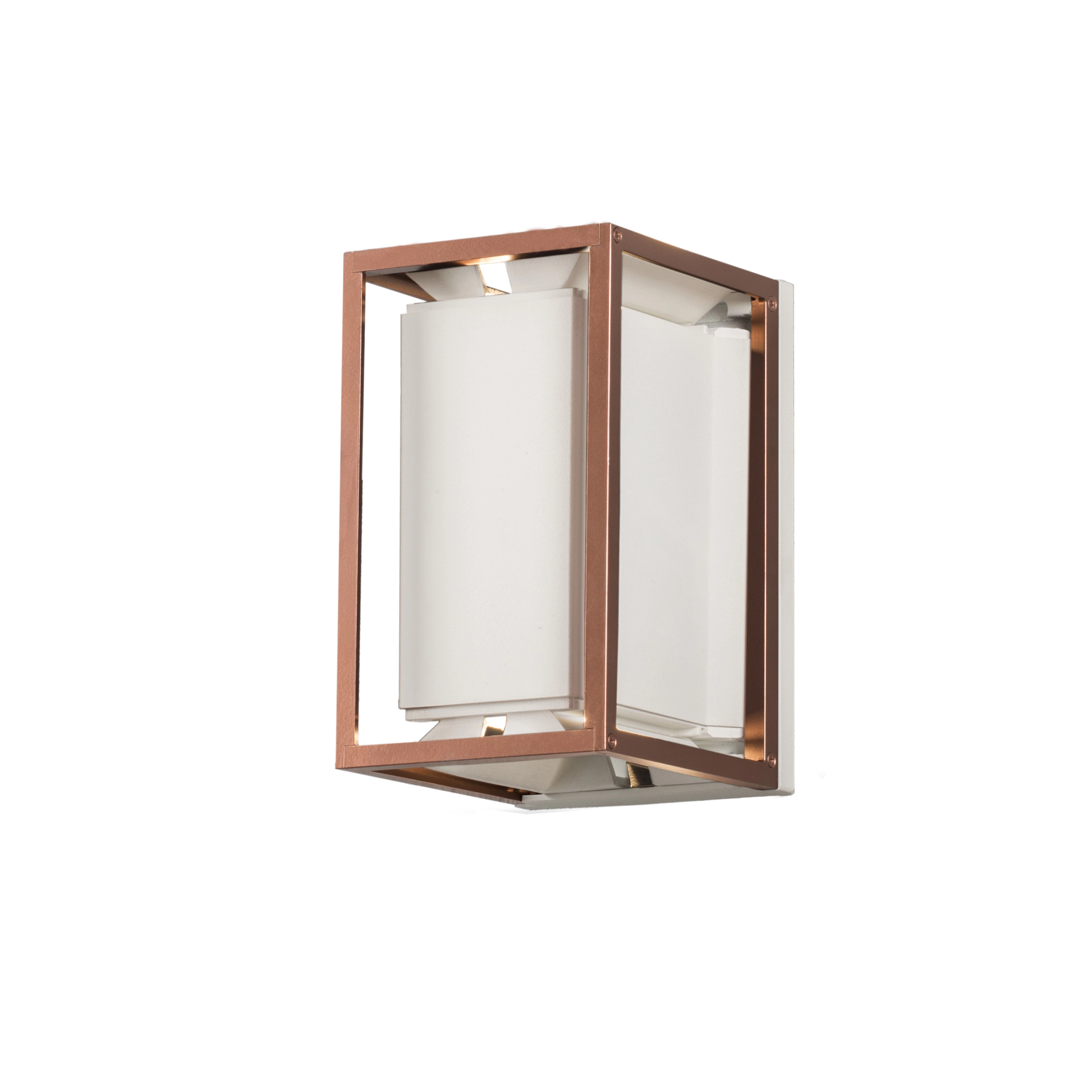 LED outdoor lamp Vale Up-Down white with copper