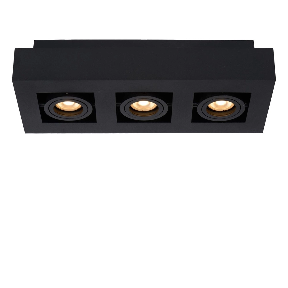 Ceiling spotlight Xirax 3 x 5W black Lucide 5411212092328