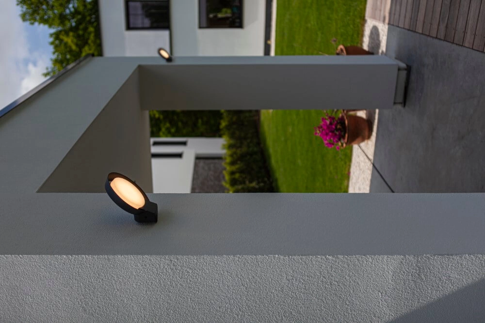 Round outdoor lamp Polo design anthracite Lutec 6939412013756