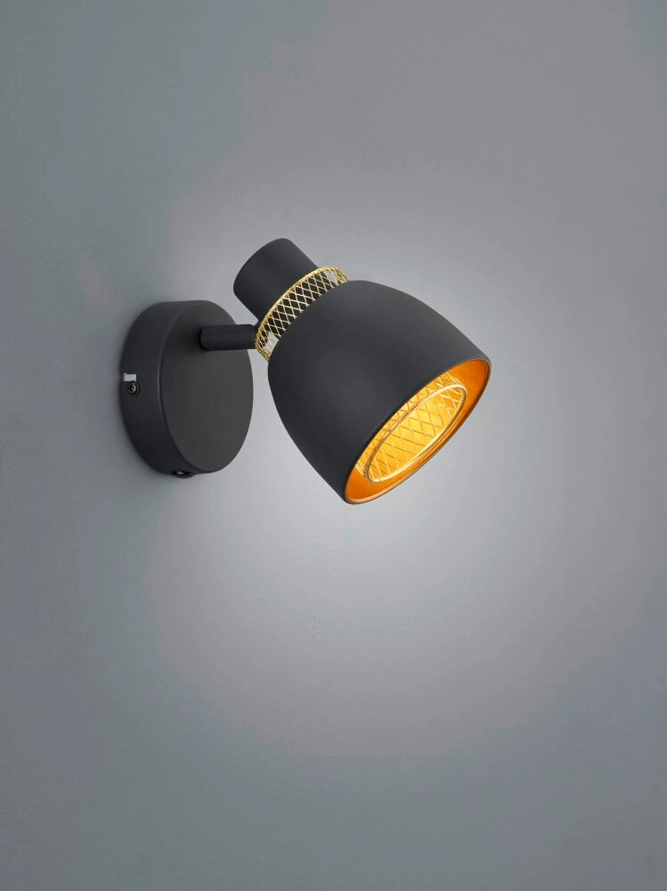 Black ceiling lamp Punch Trio 4017807567366