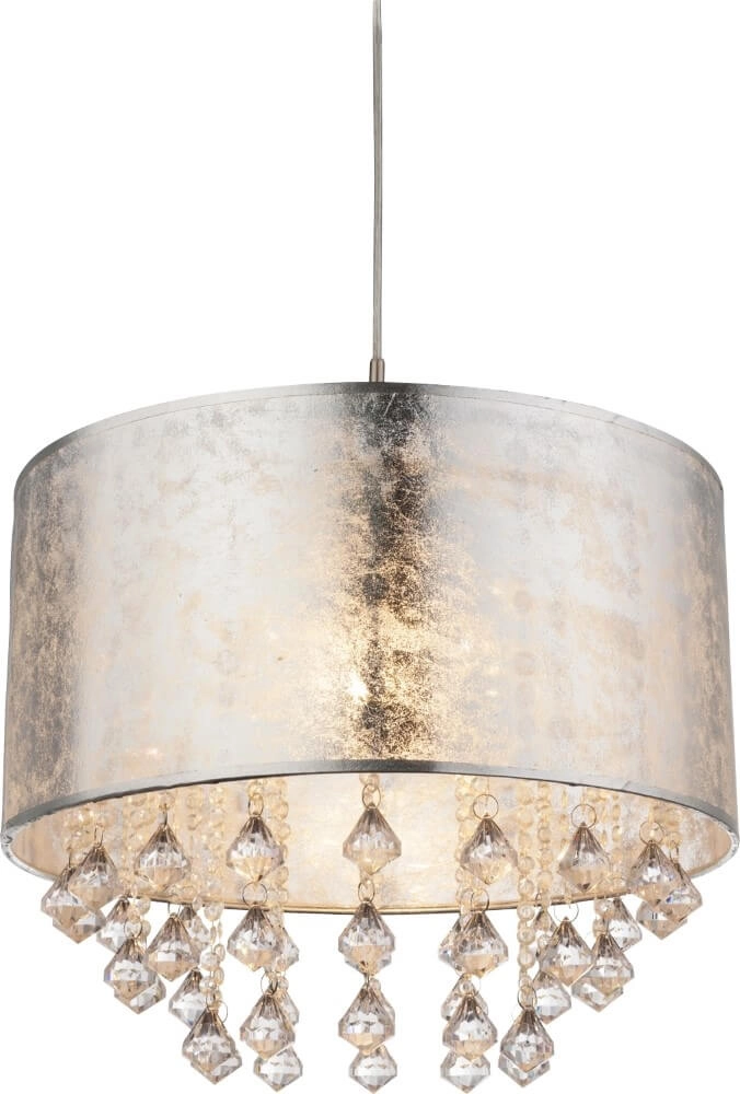 Silver pendant lamp Amy I Ø 40cm