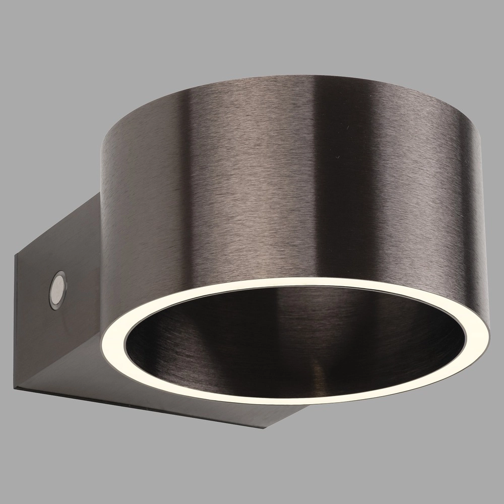 Rechargeable wall lamp Pure Akku Clipse Dark brown brushed