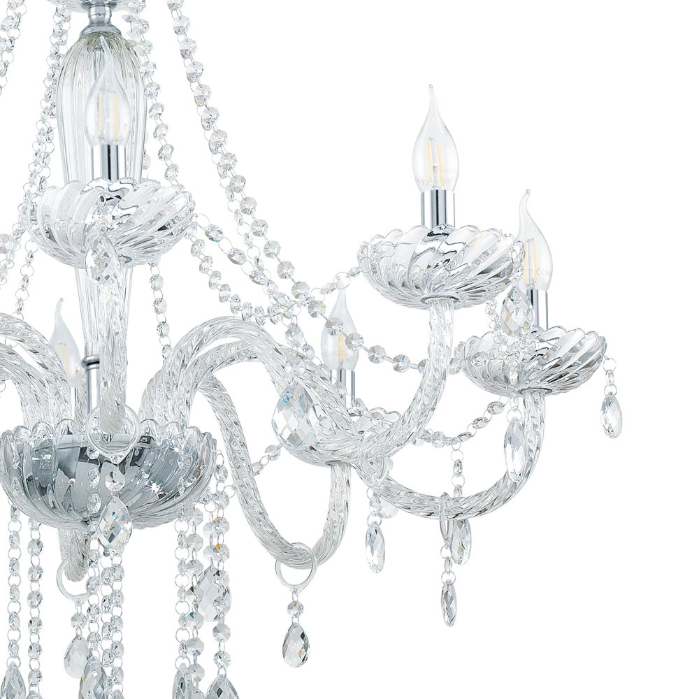Chandelier Basilano 1 82cm 8-light gray Eglo 9002759391010