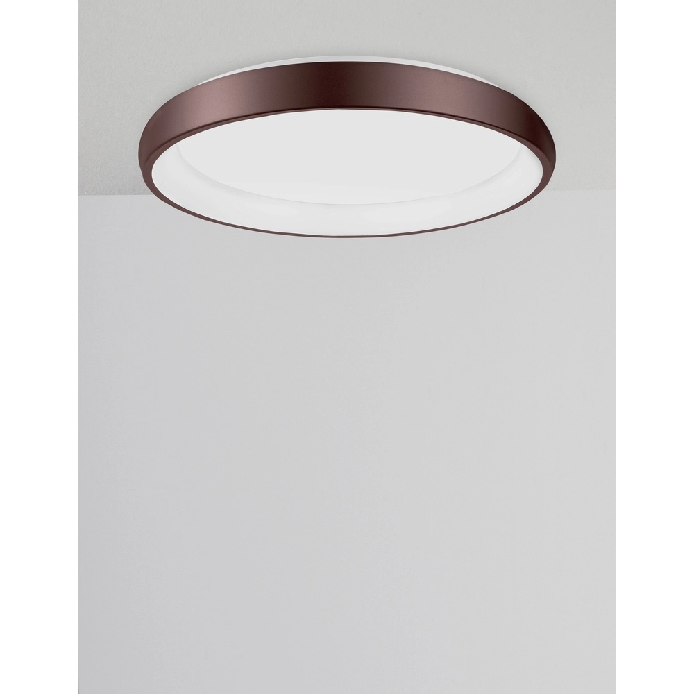Ceiling lamp Albi coffee brown Ø 61cm Lyora 5212017414878