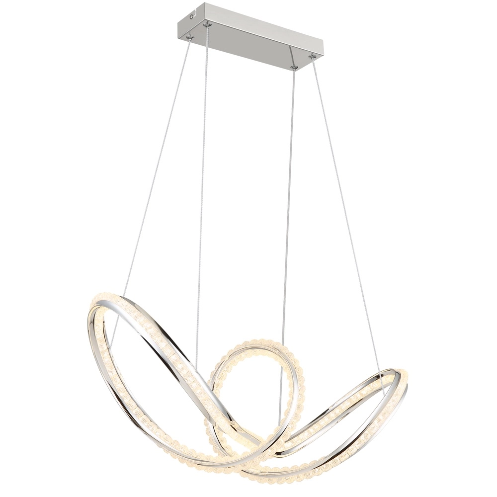 Modern pendant lamp Evangeline chrome Globo 9007371583201