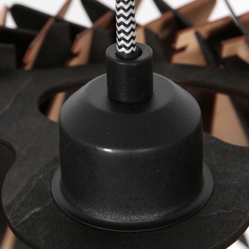 Black wooden hanging lamp Maze Ø 46cm Steinhauer 8712746166293