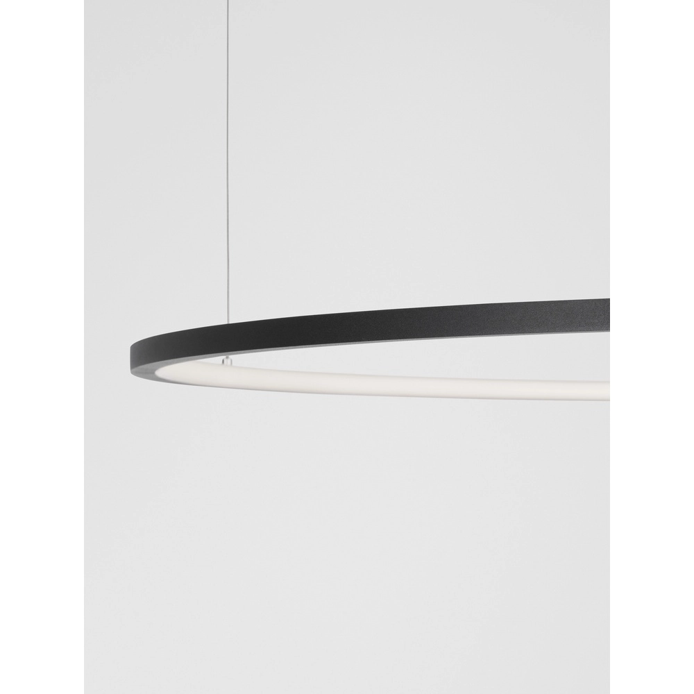 Round pendant lamp Tarquin black Ø 100cm Lyora 5212017438348