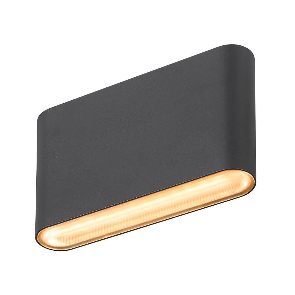 Led wall spot Oval 14 Up & down - black