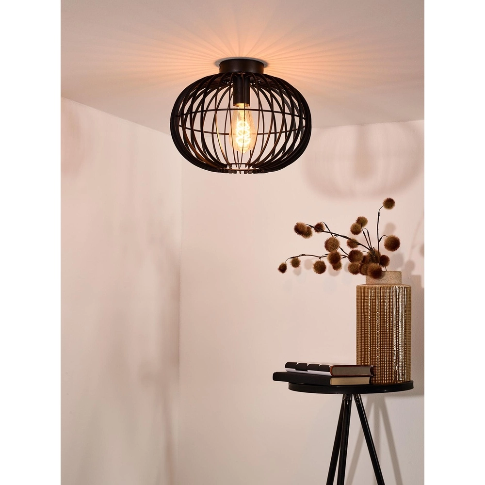 Ceiling lamp Reda Ø 32cm black Lucide 5411212782526