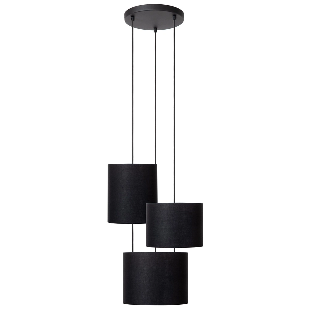 3-light pendant lamp Maya Black