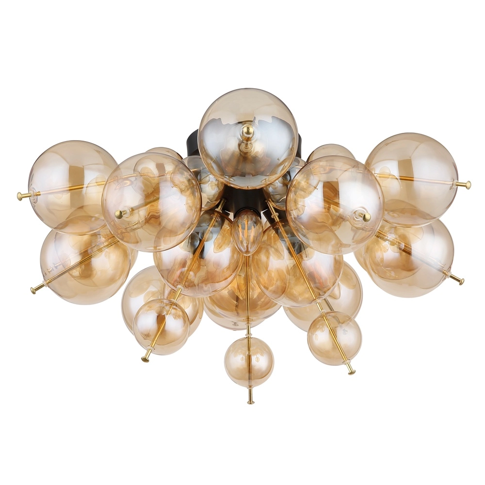Unique ceiling lamp Udo Amber glass Globo 9007371446636