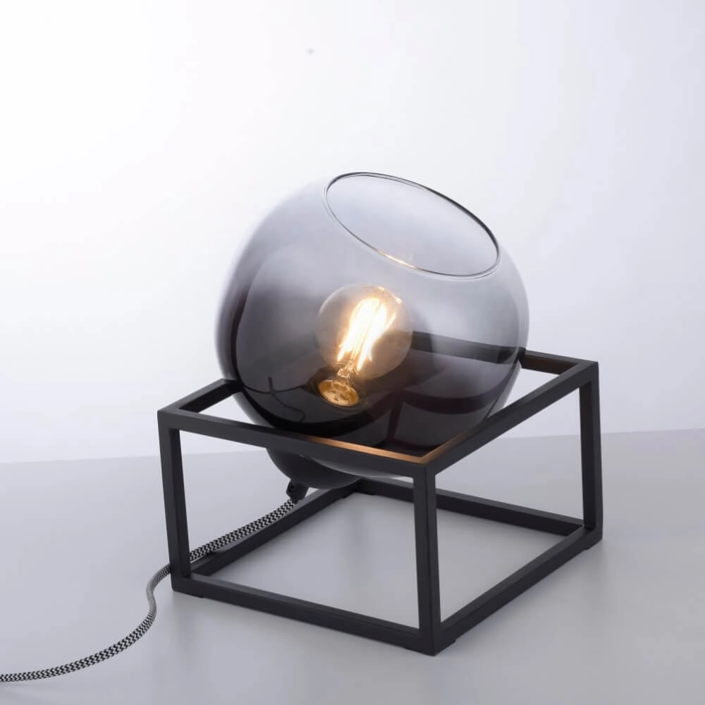 Black table lamp Zea Just Light 4043689993771