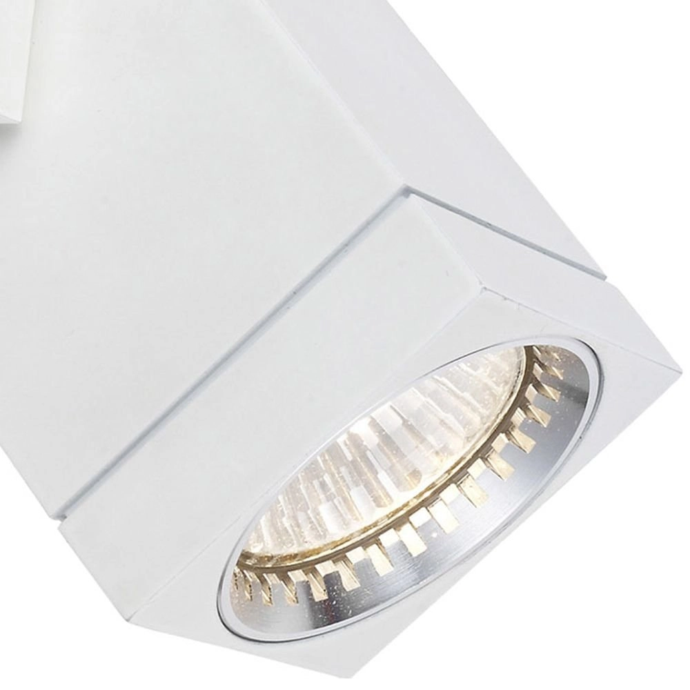 Wall spotlight Cubic Alu for outdoor white KS Verlichting 8714732712705
