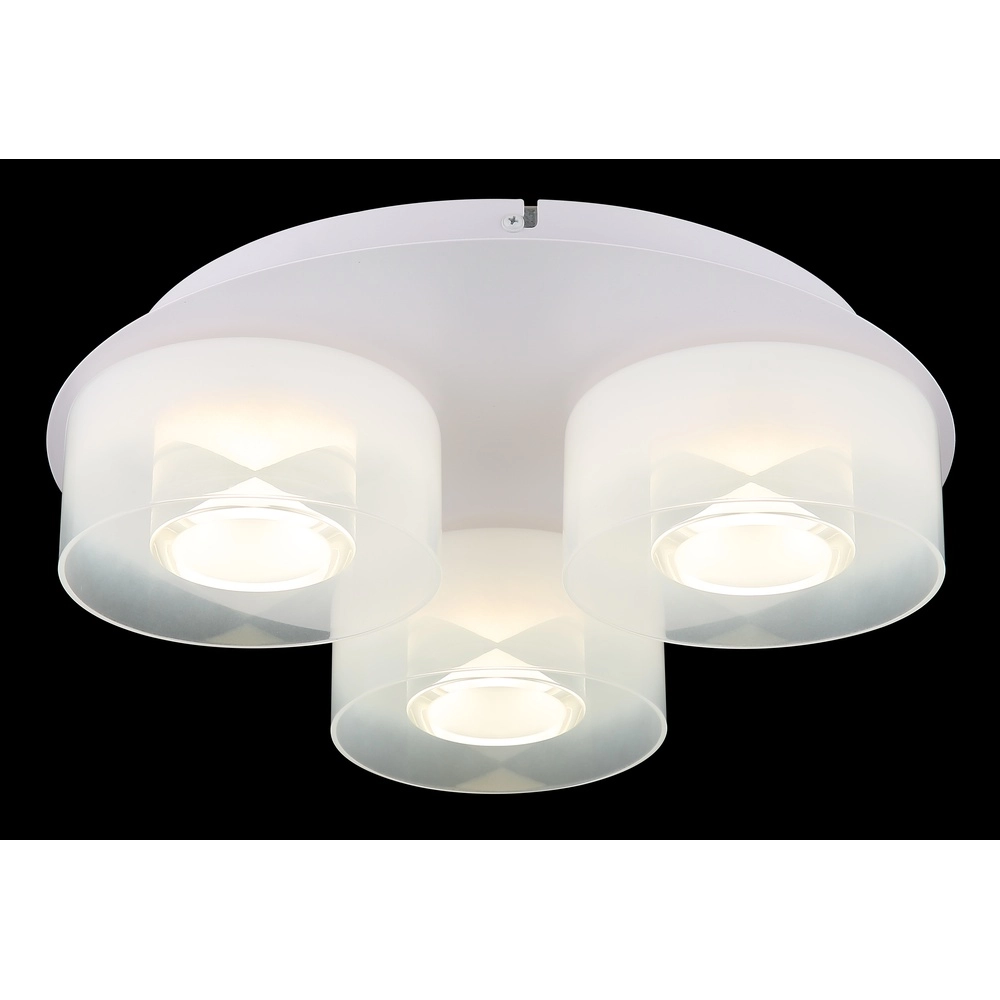 Design ceiling lamp Belinda 3-light white Globo 9007371528318