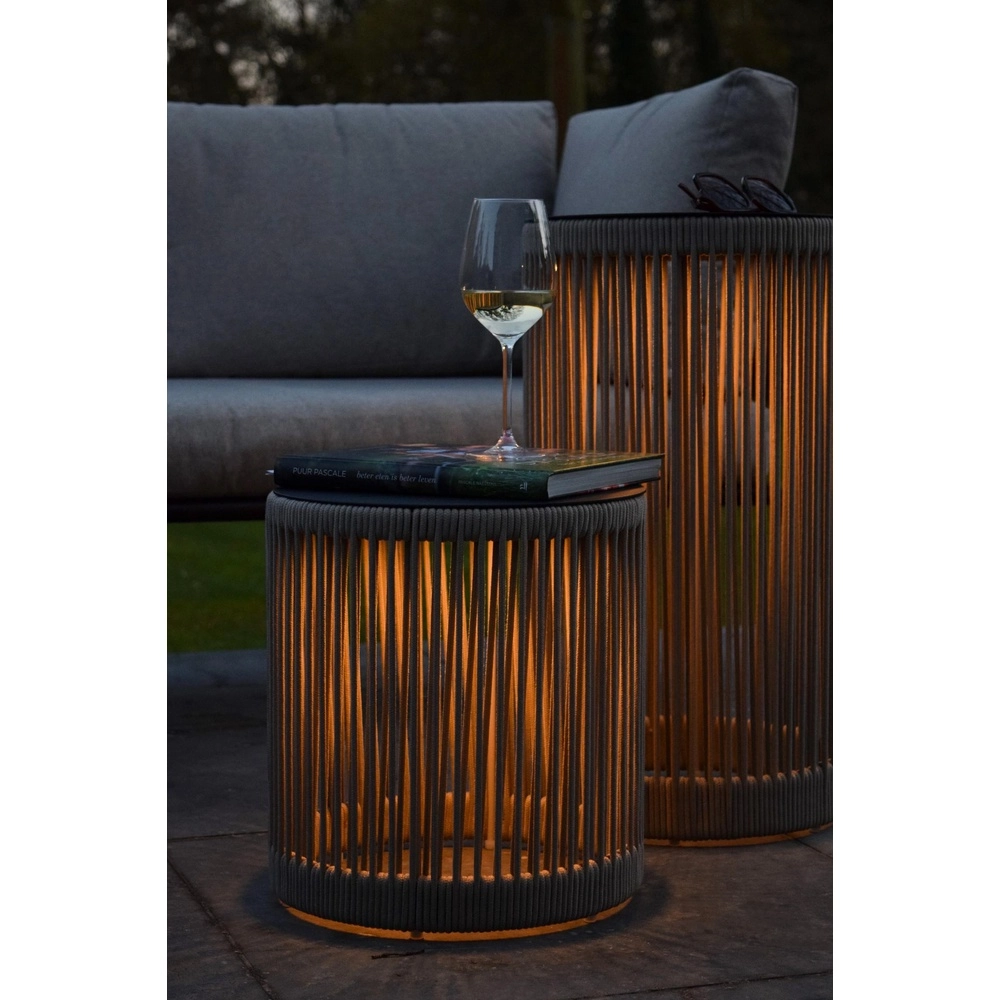 Rechargeable floor lamp Pingi taupe 36.5 x Ø 33.5cm Lucide 5411212061478