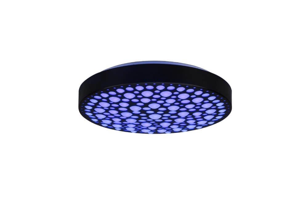 RGB LED ceiling lamp Chizu Ø 40cm - black Trio 4017807538328