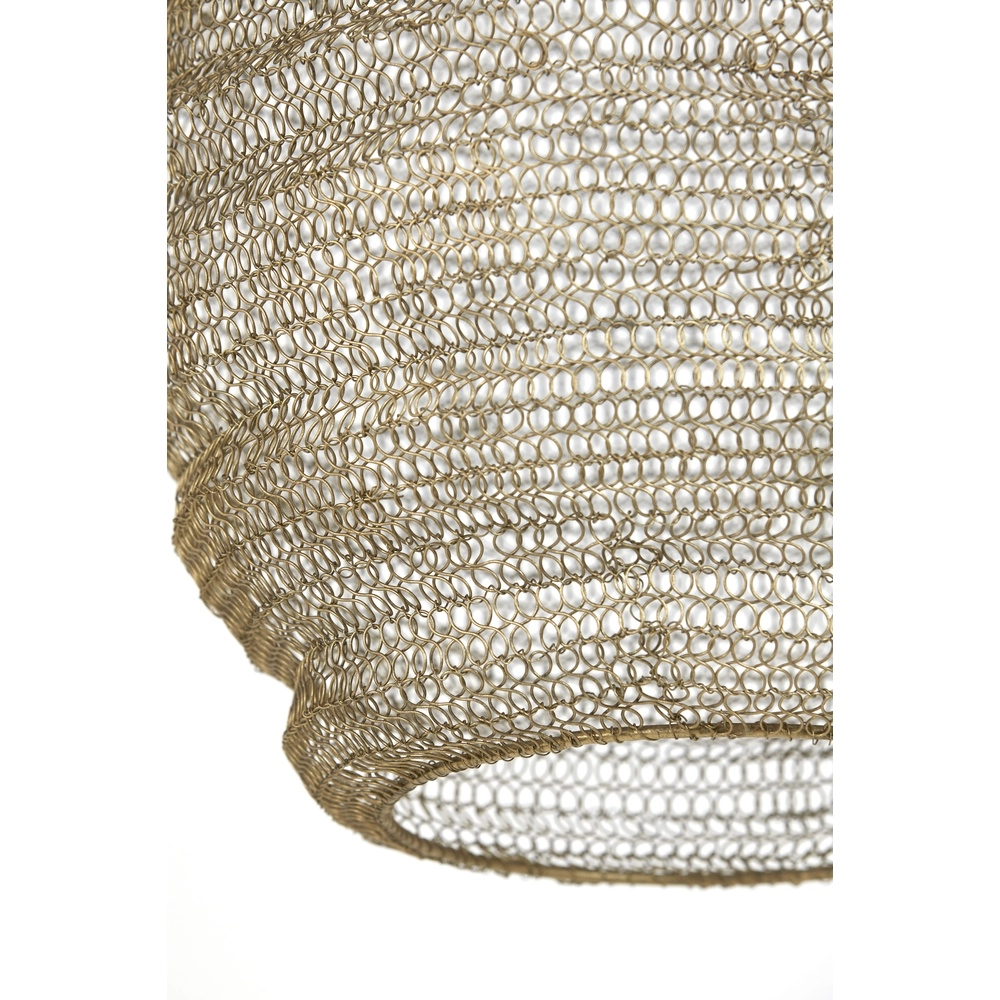 Mesh pendant lamp Nina Ø 38cm - antique bronze Light & Living 8717807175344