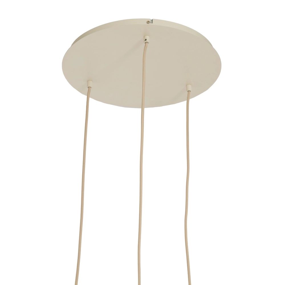 3L vide pendant lamp Tufia linen cream Light & Living 8717807816742