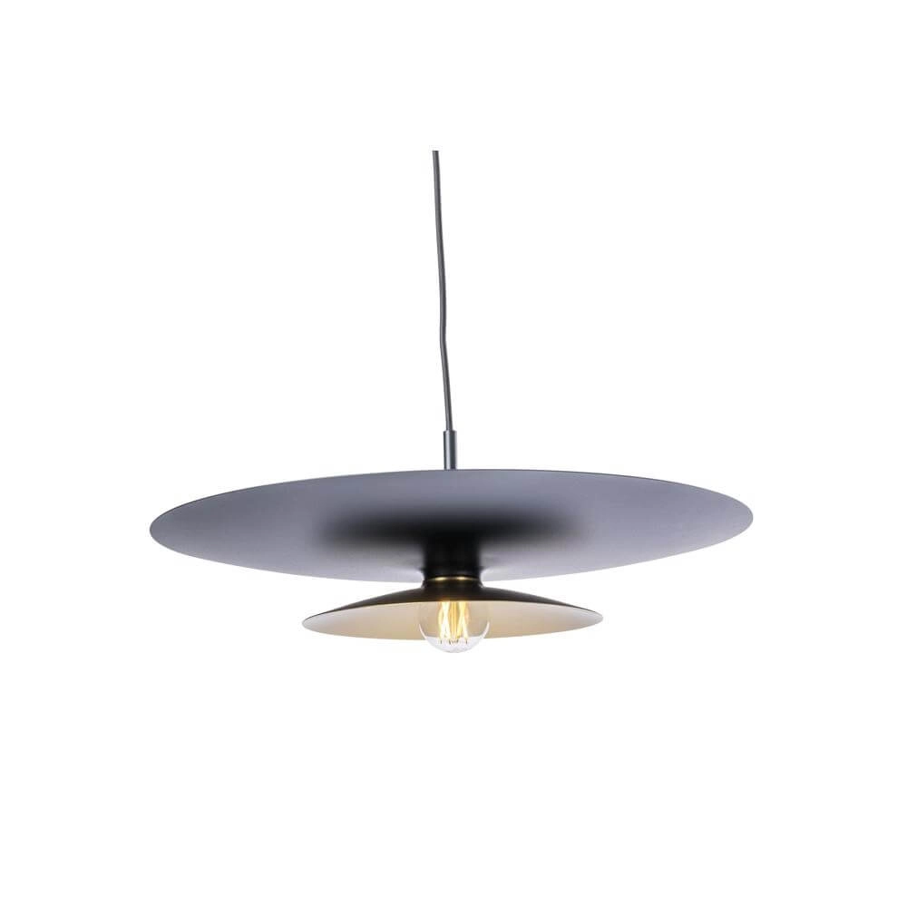 Pendant lamp Linares umbrella black Ø 50cm Artdelight 8720701101708