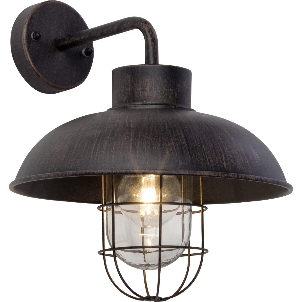 Rusty brown stable lamp Portland