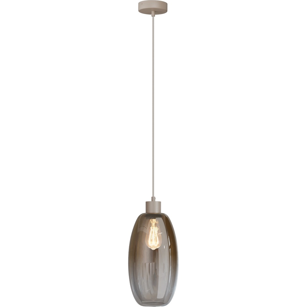 Glass pendant lamp Olive Ø 18.5cm - sand