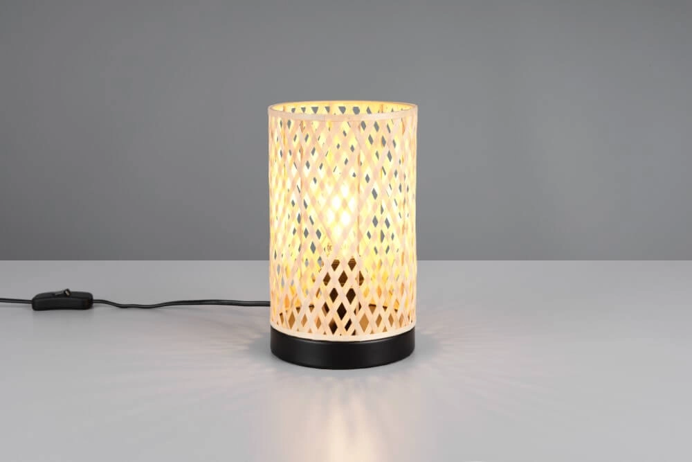 Cream table lamp Laurent with black Ø 14cm Trio 4017807637595