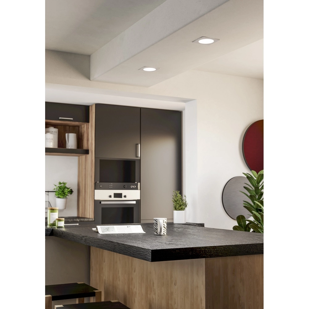 Recessed lamp Fueva 6 Square - White - 11.9x11.9cm Eglo 9008606330799