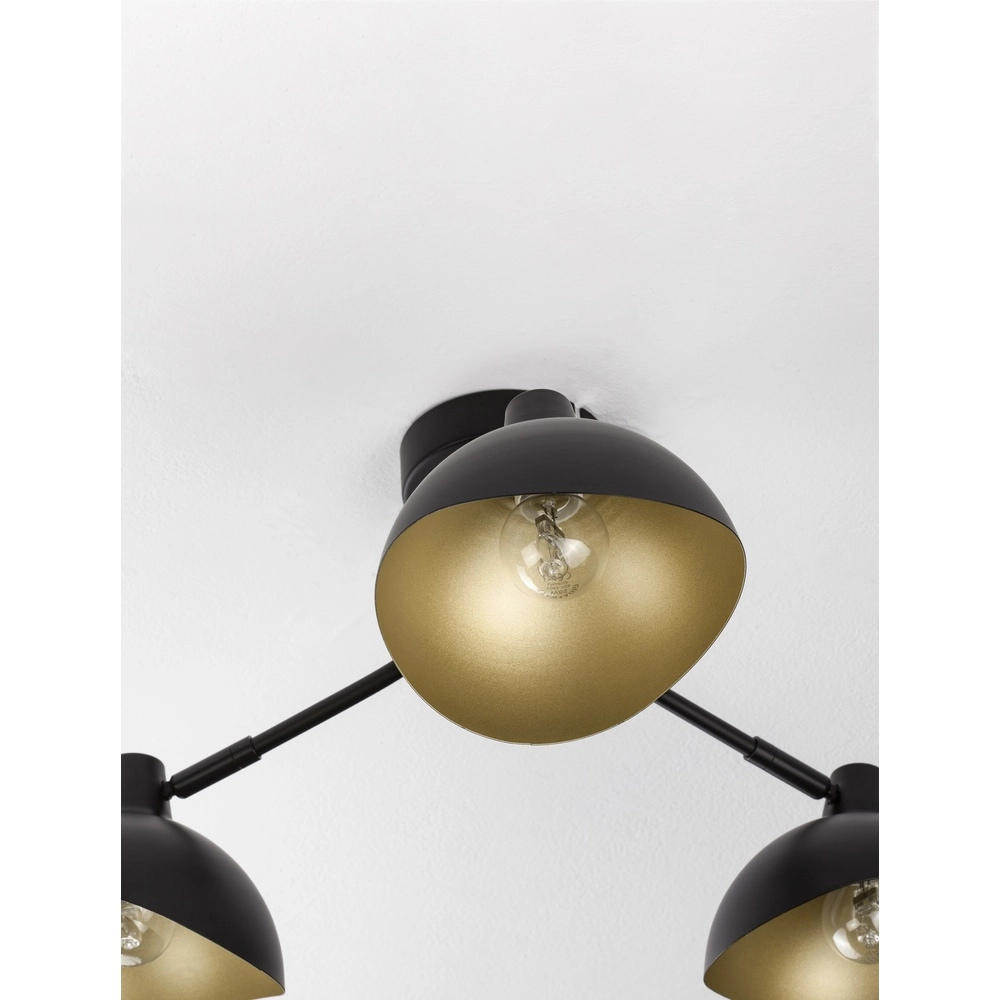 Ceiling lamp Geti M black with gold inside Lyora 5212017436399