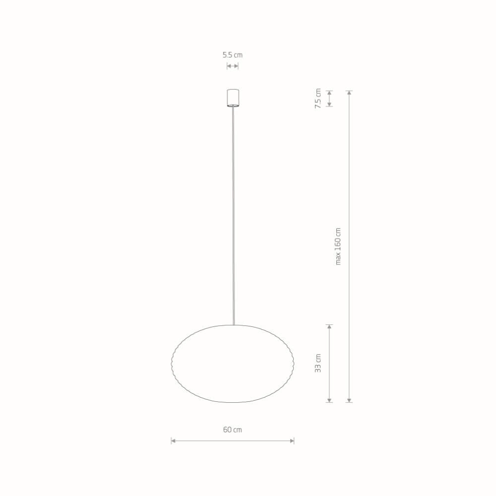 Natural pendant lamp Rattan M Ø 60cm Lyora 5903139111546