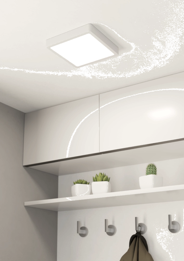 White ceiling lamp Fueva 5 21 by 21cm Eglo 9008606244904