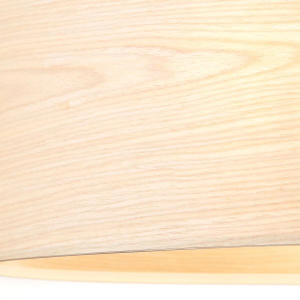 Hanging lamp Oval Romm black with wood brown Brilliant 4004353394829