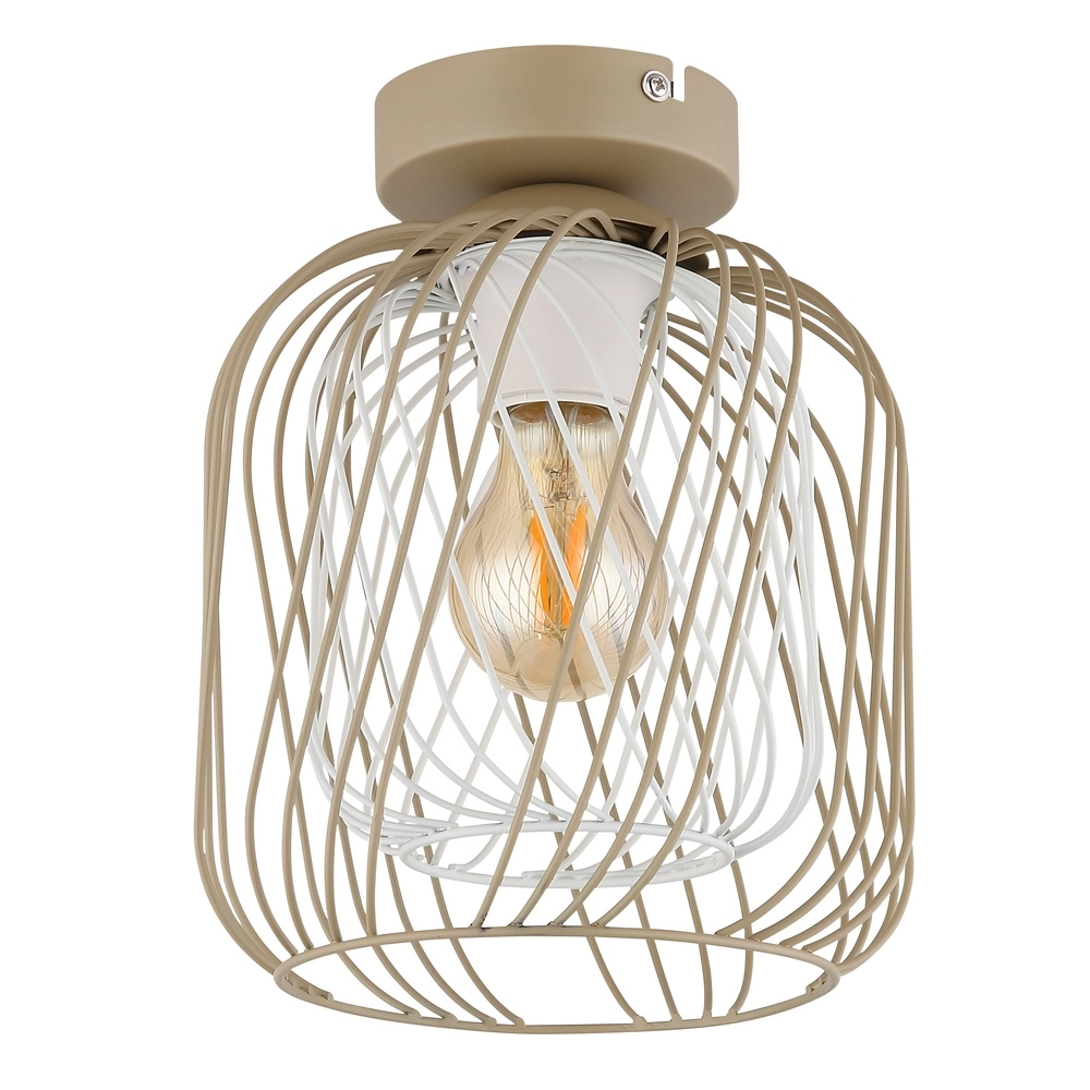Ceiling lamp Dichti sand brown Globo 9007371533336