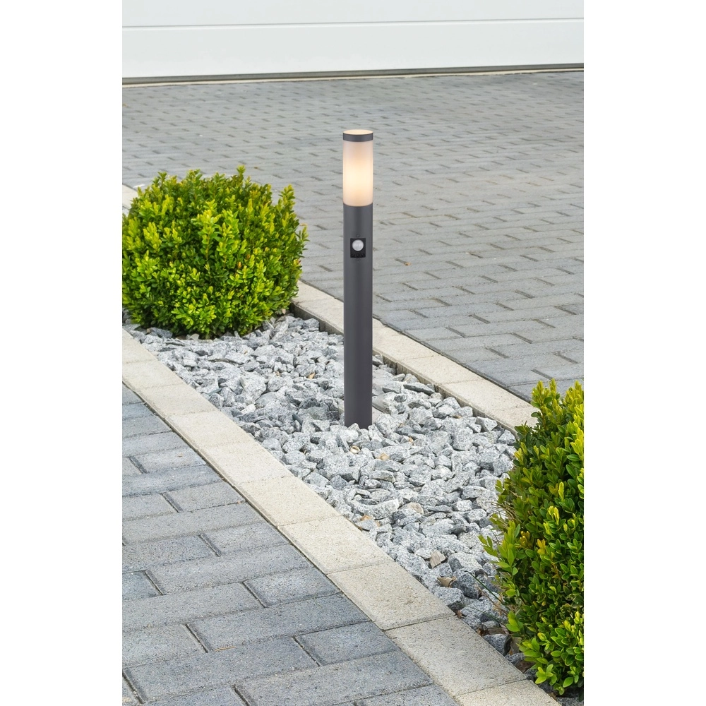 Path lighting Boston anthracite with white and sensor Globo 9007371427796