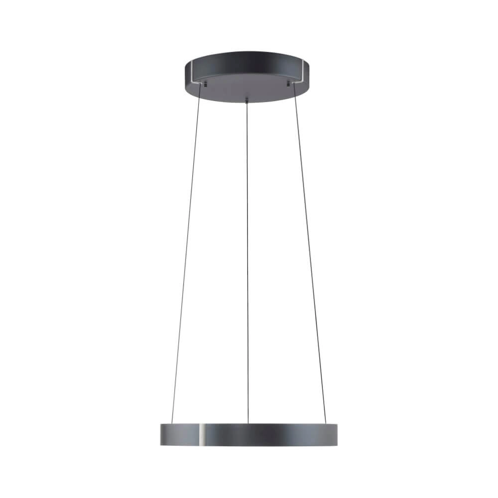 Round hanging lamp Pure E-Clipse gray Ø 50cm Paul Neuhaus 4012248372319
