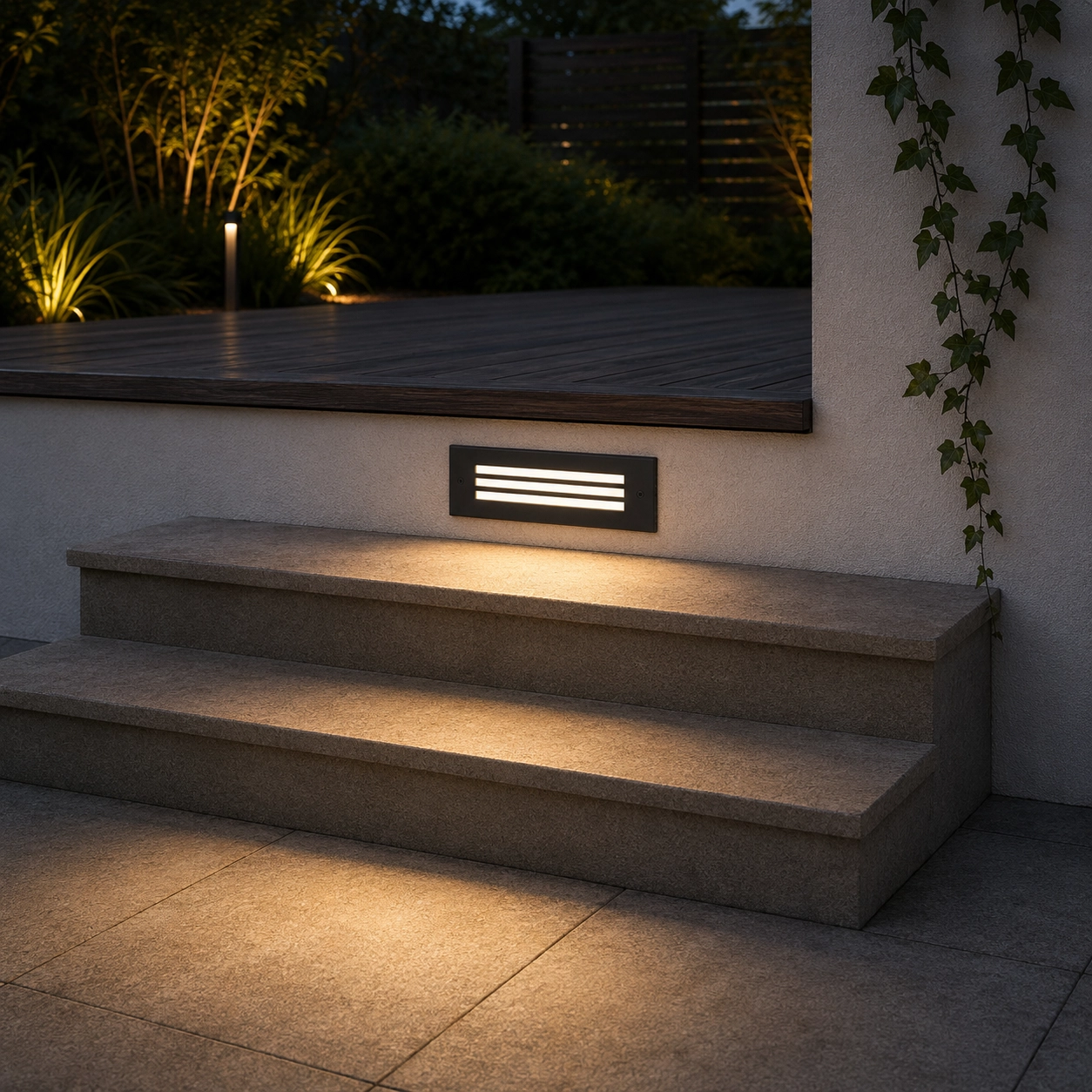 Sleek wall lamp Off 25.6cm with ribbing