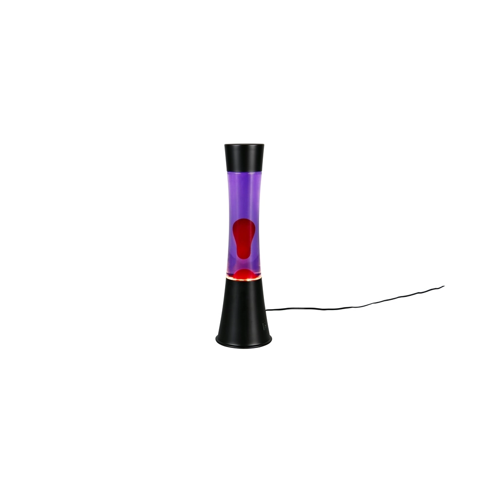 Lava lamp Etna black with red