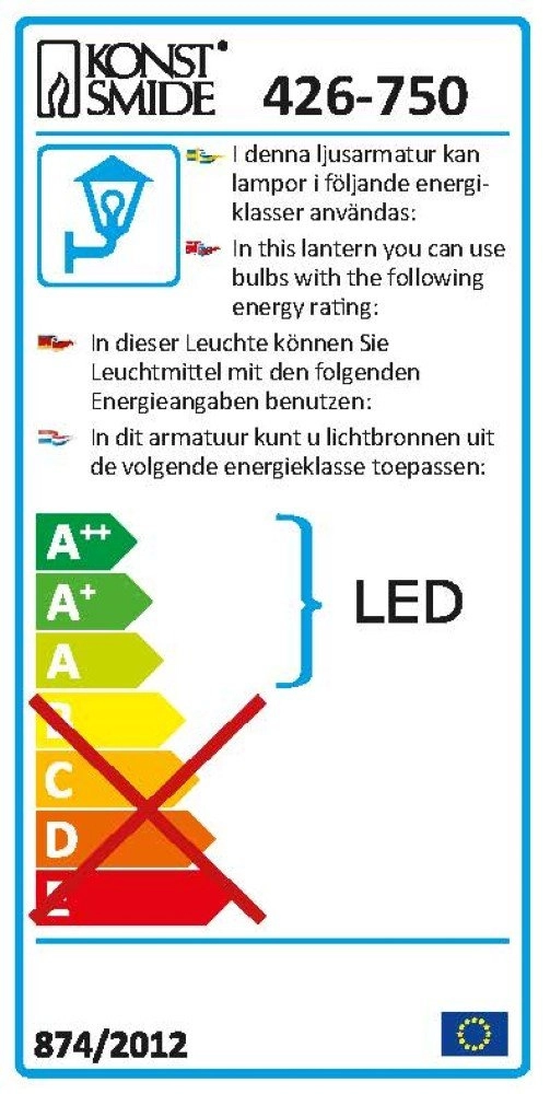 Outdoor light Hild design KonstSmide 7318304267504