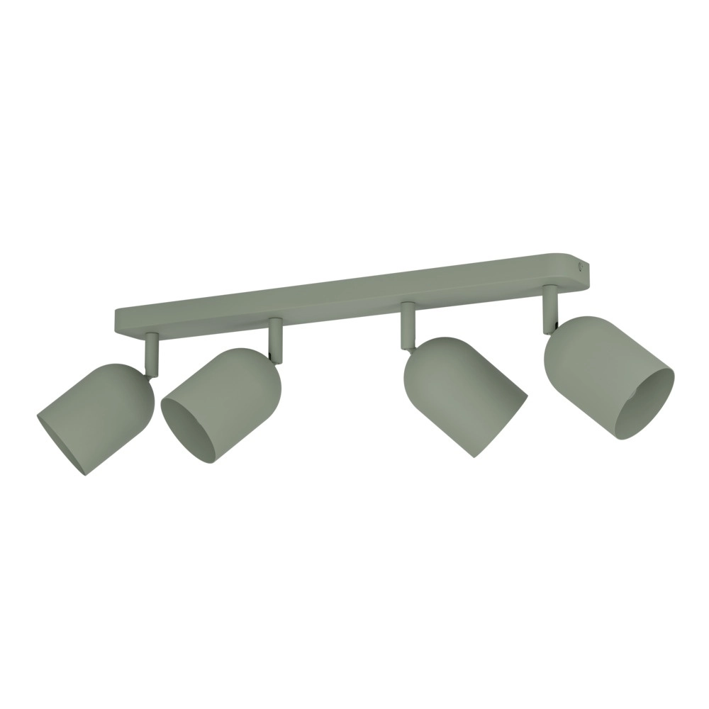 Design ceiling spotlight Tilston 4-light green