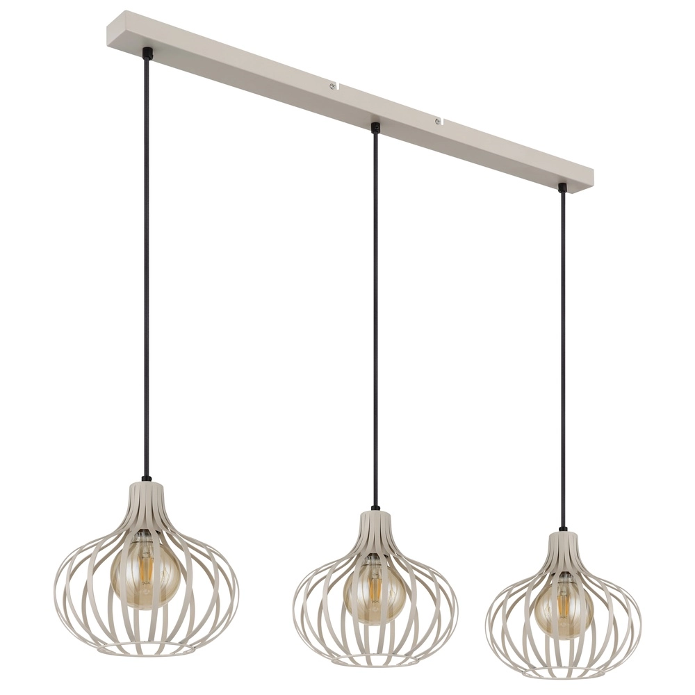 Design pendant lamp Mateo 3-light cream Globo 9007371519880