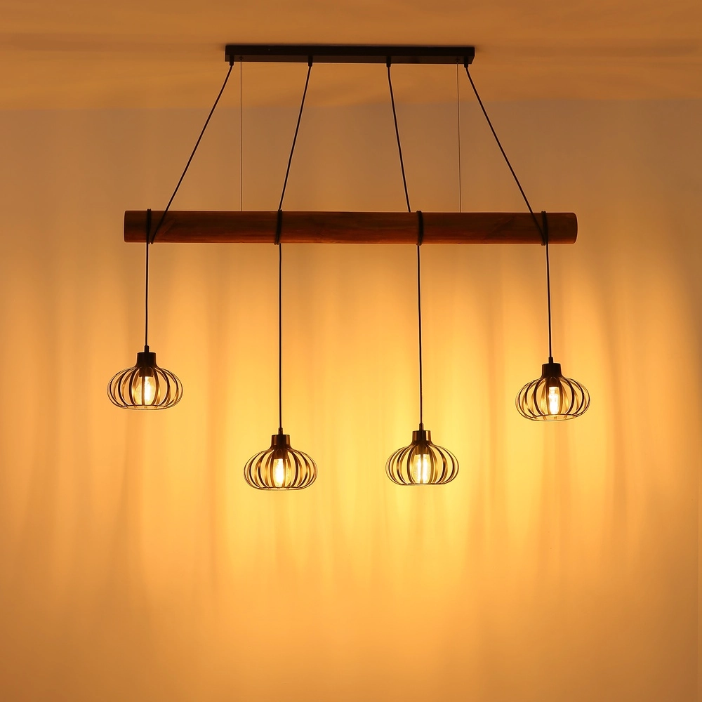 4-light pendant lamp Caldwell dining table Globo 9007371580590