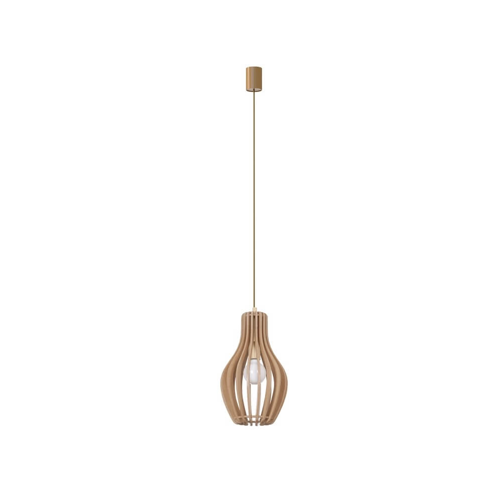 Wooden hanging lamp Ika Ø 24cm Lyora 5903139417198